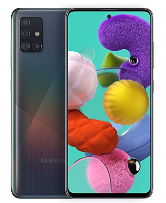  SAMSUNG Galaxy A51 A515F 128GB DUOS GSM Unlocked Phone w/Quad  Camera 48 MP + 12 MP + 5 MP + 5 MP (International Variant/US Compatible  LTE) - Prism Crush Black : Cell Phones & Accessories